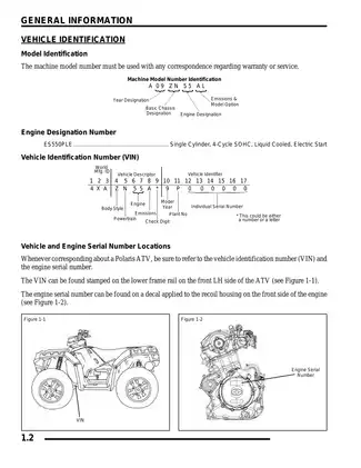 2009 Polaris Sportsman XP 550, Sportsman XP 550 International,  Sportsman XP EPS 550 manual Preview image 2