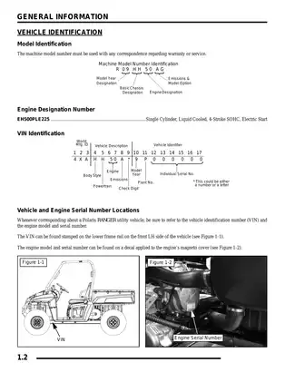 2009 Polaris RANGER 500 4X4 EFI Service Manual Preview image 2