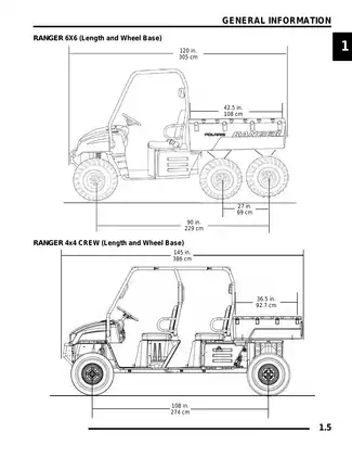 2009 Polaris Ranger 700 EFI Crew 4x4, 6X6 manual Preview image 5