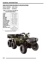 2009 Polaris Sportsman 6x6 800 EFI, Sportsman X2 & Sportsman Touring ATV Service Manual (P/N 9922233, 9922030) – preview page 4