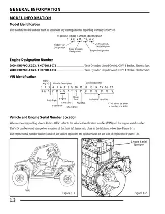 2009-2010 Polaris Ranger RZR S 800 repair manual Preview image 2