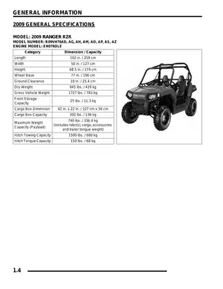 2009-2010 Polaris Ranger RZR S 800 repair manual Preview image 4