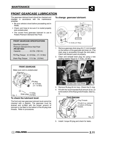 2005 Polaris Sportsman 700/800 EFI ATV Factory Service Manual (P/N 9919820)