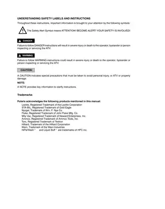 2005 Polaris Sportsman 700, Sportsman 800 EFI ATV shop and service manual Preview image 4