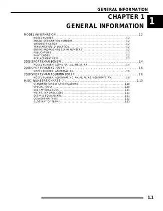 2008 Polaris Sportsman 700, Sportsman 800 service manual Preview image 5