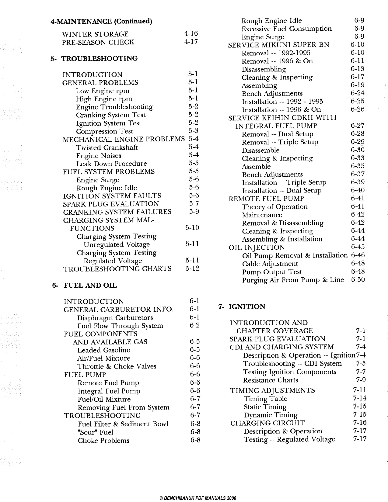 1992-1997 Polaris 650 series, 1050 series PWC service manual Preview image 2