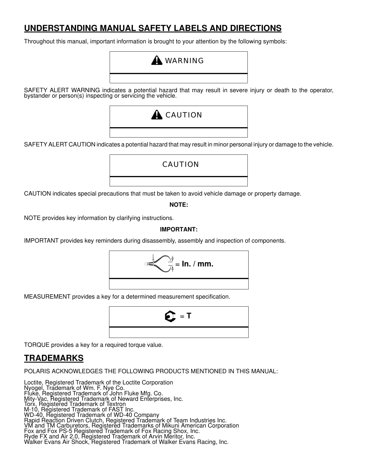 2007-2008 Polaris IQ, HO, Switchback, RMK, CFI, LX, Touring, Dragon, Shift service manual Preview image 2