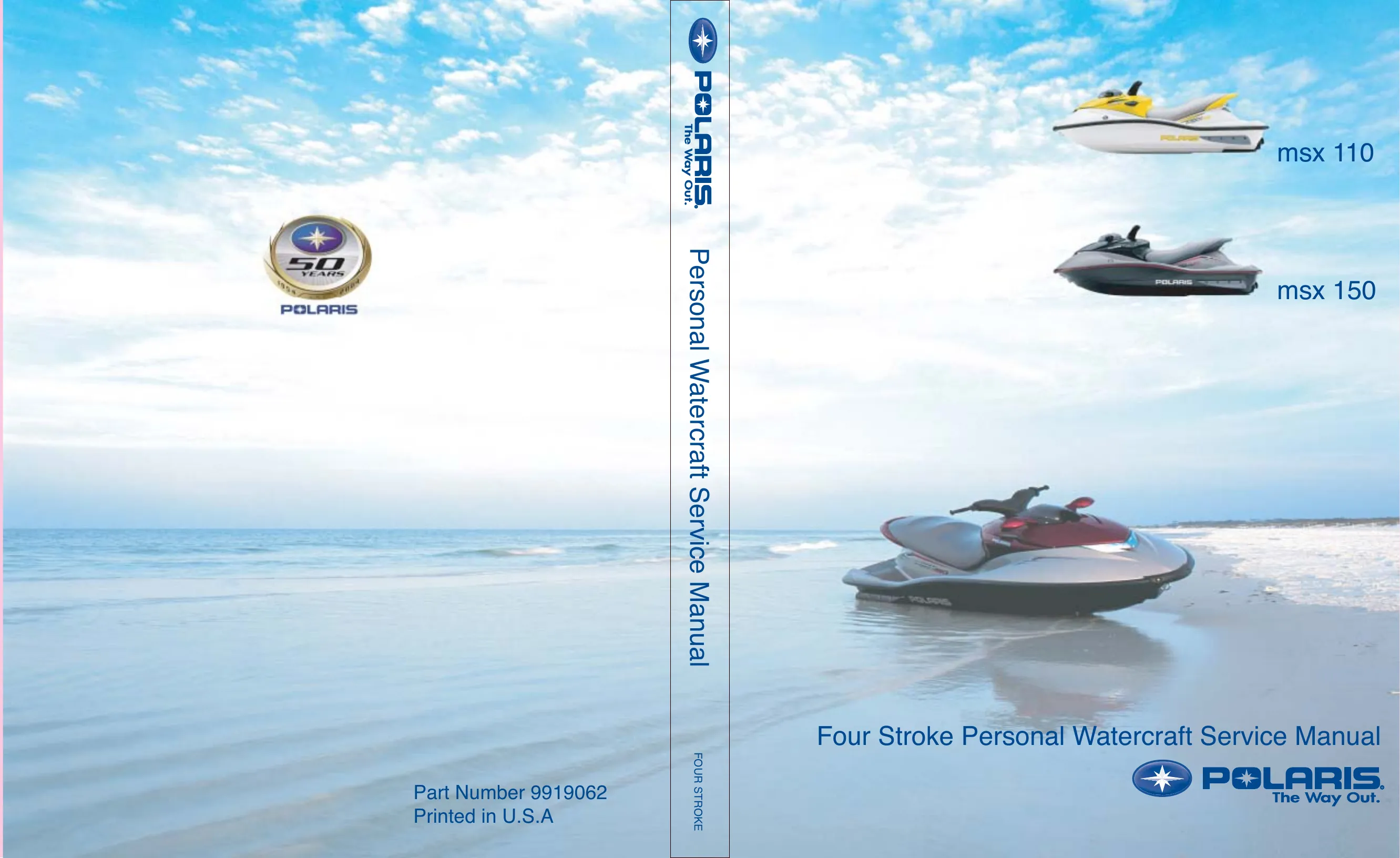 2004 Polaris MSX 110, MSX 150 service manual
