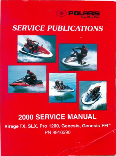Polaris Virage TX, SLX Pro 1200, Genesis FFI PWC 2000 Service & Repair Manual (P/N 691218 R1/02, 692509)