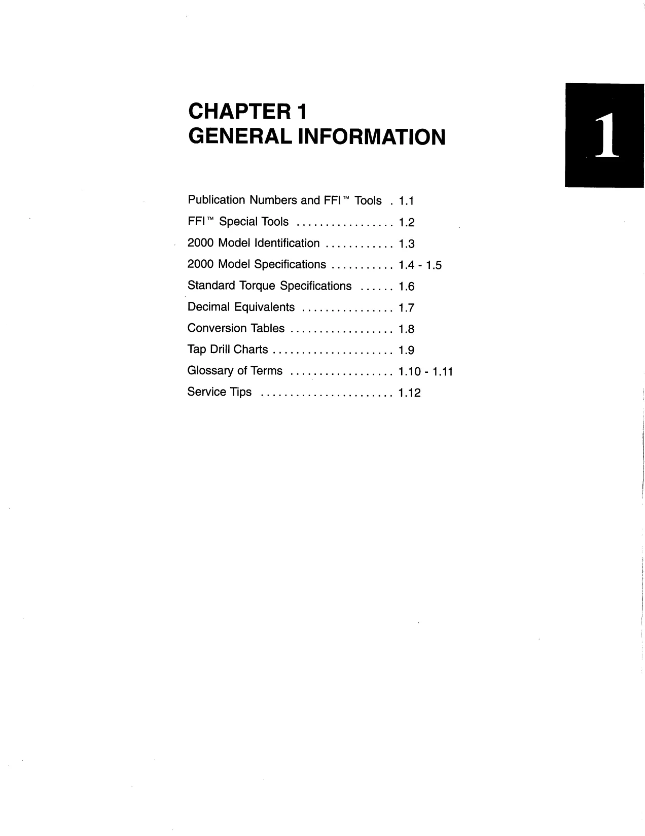 2000 Polaris Virage TX SLX Pro 1200 Genesis FFI service manual Preview image 4