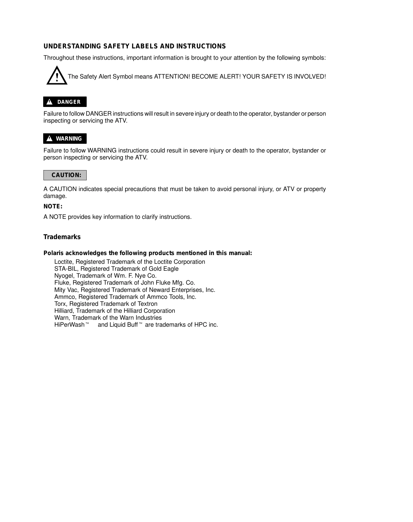 2005 Polaris Sportsman 700, Sportsman 800 EFI Twin ATV service manual Preview image 3