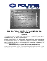 2008 Polaris Sportsman 500 H.O. / 500 EFI / X2 500 EFI / Touring 500 EFI Service Manual (P/N 9921315) – preview page 1