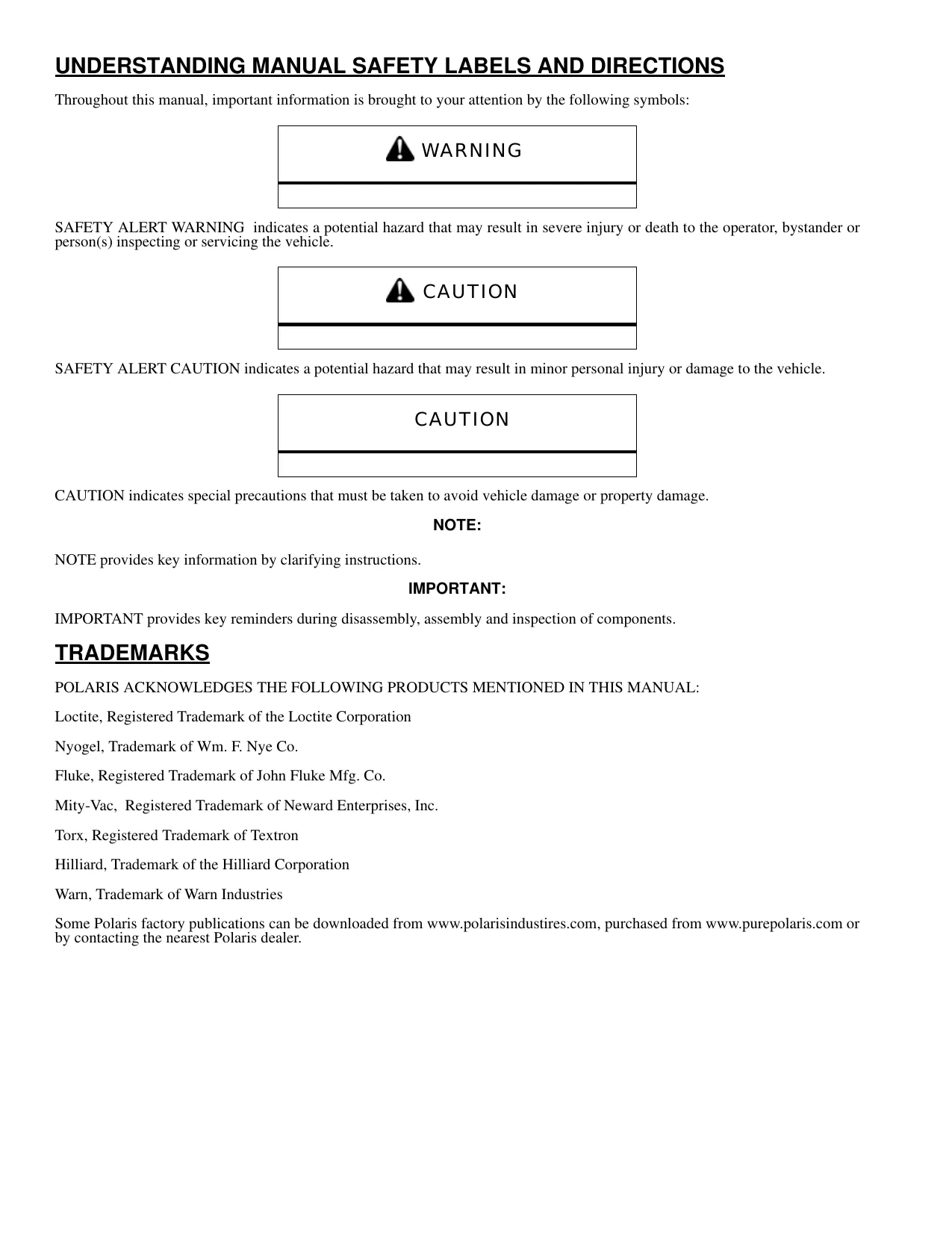 2008 Polaris Sportsman Touring 800, 800 Ho, X2 800, X2 700 service manual Preview image 2