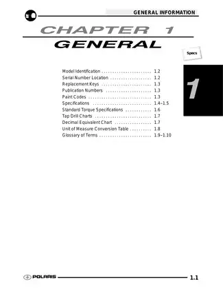 2009 Polaris Scrambler 500 4x4 and 2-wheel drive ATV service manual Preview image 1