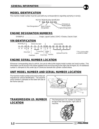 2009 Polaris Scrambler 500 4x4 and 2-wheel drive ATV service manual Preview image 2