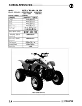 2009 Polaris Scrambler 500 4x4, Scrambler 500 2x4 Factory Service Manual (P/N 9921777 / 9921778) – preview page 4