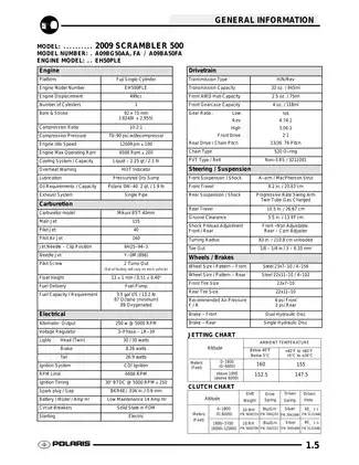 2009 Polaris Scrambler 500 4x4 and 2-wheel drive ATV service manual Preview image 5