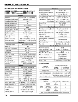 2009 Polaris Sportsman 300/400 H.O. Service Manual Preview image 4