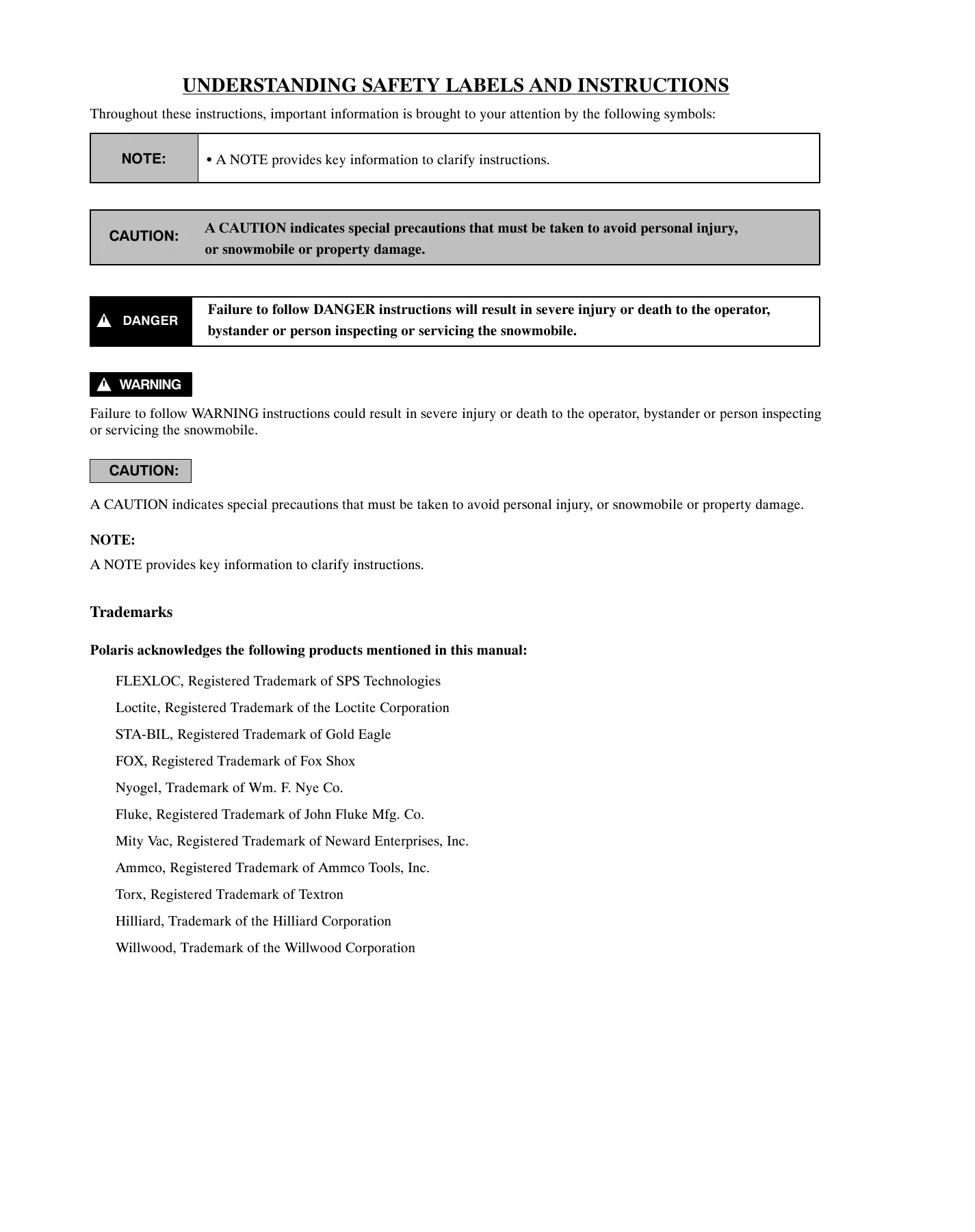 2005 Polaris Deep Snow Trail RMK 600, 700, 800, 900, RMK, switchback snowmobile repair manual Preview image 2