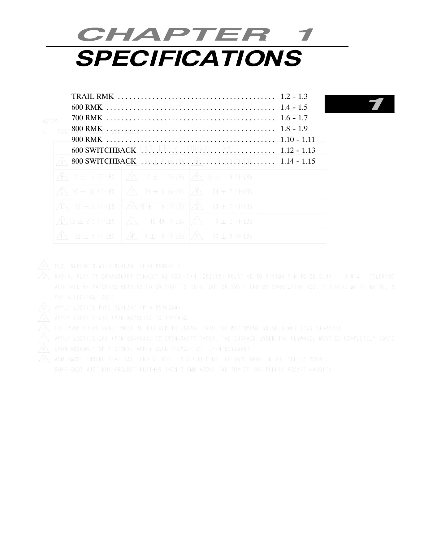 2005 Polaris Deep Snow Trail RMK 600, 700, 800, 900, RMK, switchback snowmobile repair manual Preview image 5