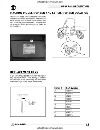 2004-2009 Polaris Ranger XP and Ranger TM 2x4, 4x4l 6x6 manual Preview image 3