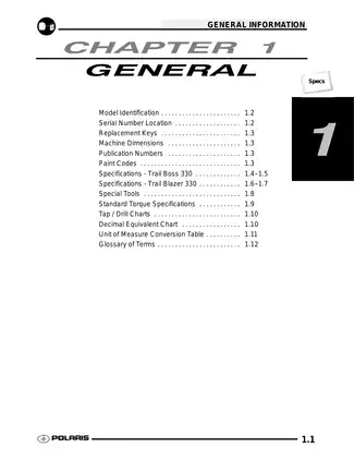 2009 Polaris Trail Boss/Blazer 330 Service Manual - Complete Guide