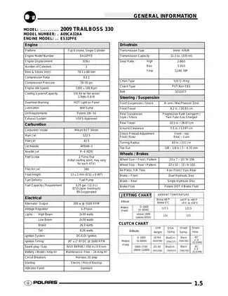 2009 Polaris Trail Boss 330, Trail Blazer 330 ATV manual Preview image 5