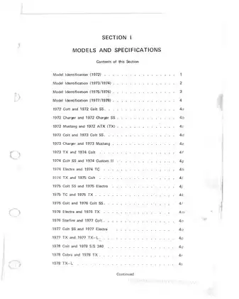 1972-1987 Polaris snowmobile (all models) service manual Preview image 1