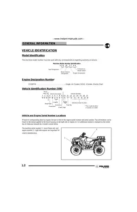 2000-2009 Polaris Hawkeye 300 2x4 / 4x4 repair manual Preview image 2