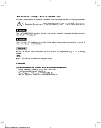 2003-2007 Polaris Predator 500 ATV service manual Preview image 3