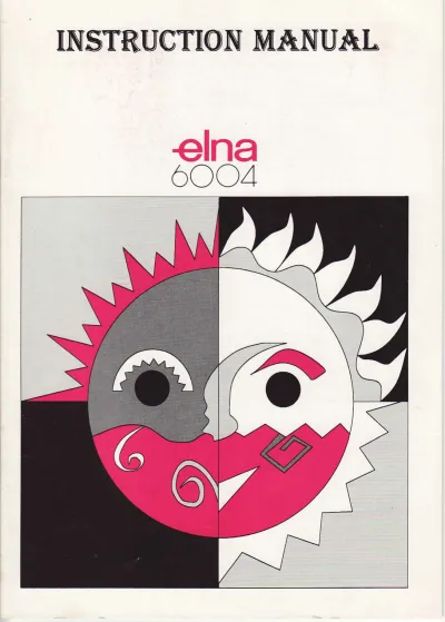 Elna 6004 Sewing Machine Repair Manual (P/N 395720-42)