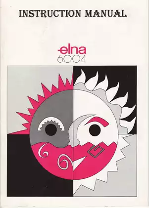 Elna 6004 sewing machine instruction manual Preview image 1