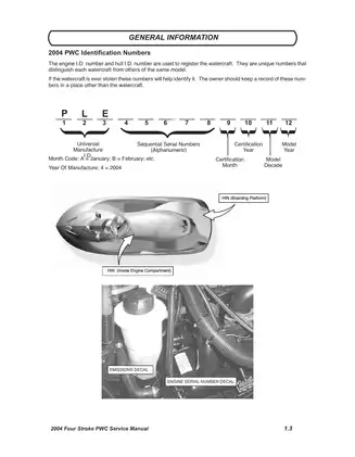 2004 Polaris MSX110, MSX150 watercraft service manual Preview image 4