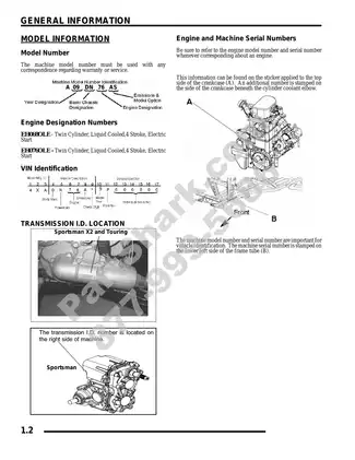 2009-2010 Polaris Sportsman 800 EFI service manual Preview image 2