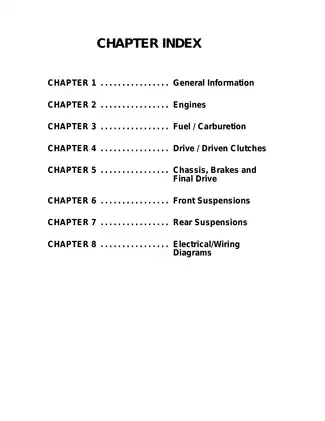 2001 Polaris Snowmobile High Performance Service Manual Preview image 5