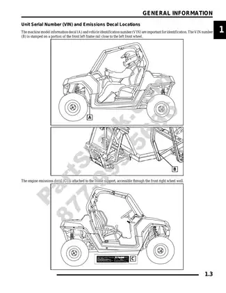 2009 Polaris Ranger RZR 170 Service Manual and Repair Guide Preview image 3