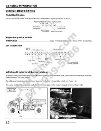 2009-2010 Polaris Ranger 500 4x4 EFI manual Preview image 2