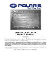 Polaris Predator 50, Outlaw 90, Sportsman 90 Youth ATV 2008 Factory Service Manual (P/N 9921487) – preview page 1