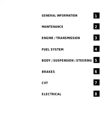 2008 Polaris Youth 4-Stroke ATV Service Manual Preview image 3