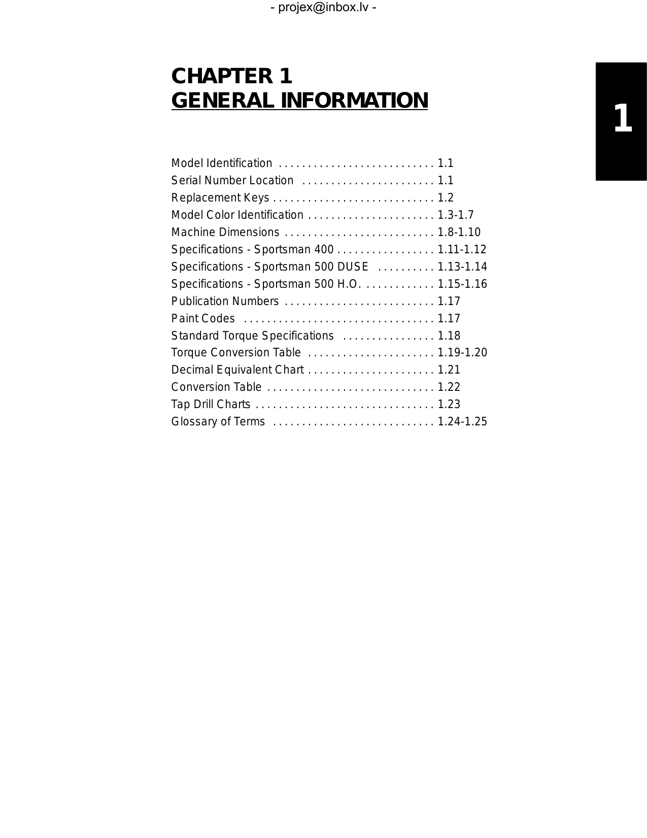 2001-2002 Polaris Sportsman 400, Sportsman 500 repair manual Preview image 2