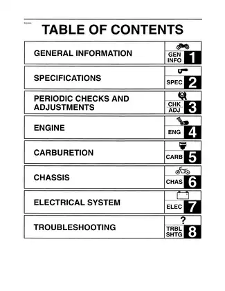 Yamaha XVS1100 AWR/C & ATR/C Service Manual - Comprehensive Maintenance & Repair Guide Preview image 5