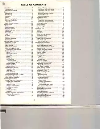 Case 580C construction king loader backhoe operators manual Preview image 2