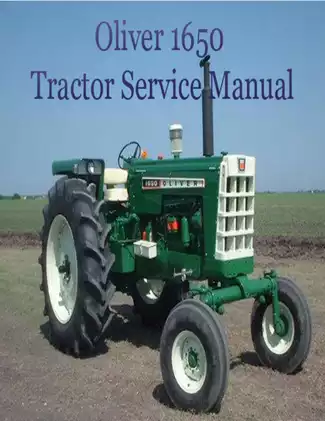 1964-1969 Oliver 1650, 50 series row-crop tractor service manual Preview image 1