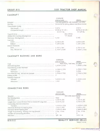 Oliver Cockshutt 1550 Tractor Shop Manual - Comprehensive Service Guide Preview image 4