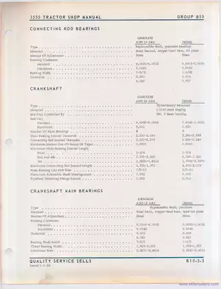 Oliver Cockshutt 1550 Tractor Shop Manual - Comprehensive Service Guide Preview image 5