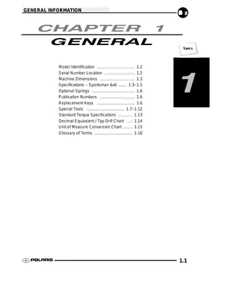 2004-2005 Polaris Sportsman 500 6x6 ATV repair manual Preview image 2