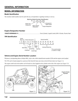 2011 Polaris Ranger RZR 800 UTV repair manual Preview image 2