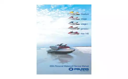 2004 Polaris Freedom 700, Virage 700, Virage i 777,  Genesis i 1200,  MSX 140 1200 PWC repair manual Preview image 1