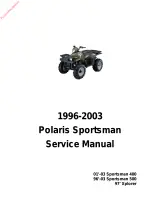 1996–2003 Polaris Sportsman 400, 500 & Xplorer 500 Service Manual (P/N W969244, W97CH50A, S97S0AE, W97CD50A) – preview page 1