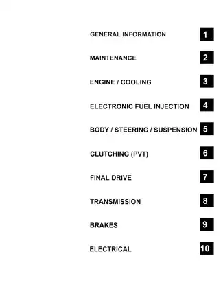 2011 Polaris Ranger RZR XP 900 service manual Preview image 2